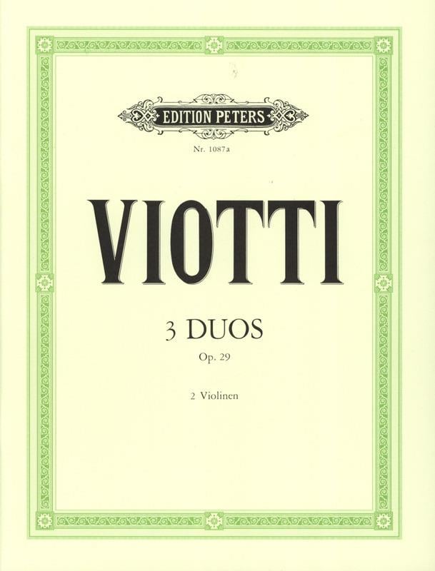 Duetten(3) Op.29